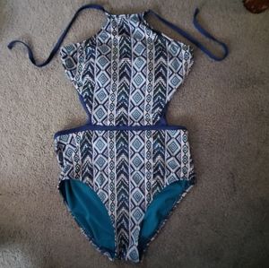 🌠3/$12 or FREE🌠 Boho halter one piece swimsuit